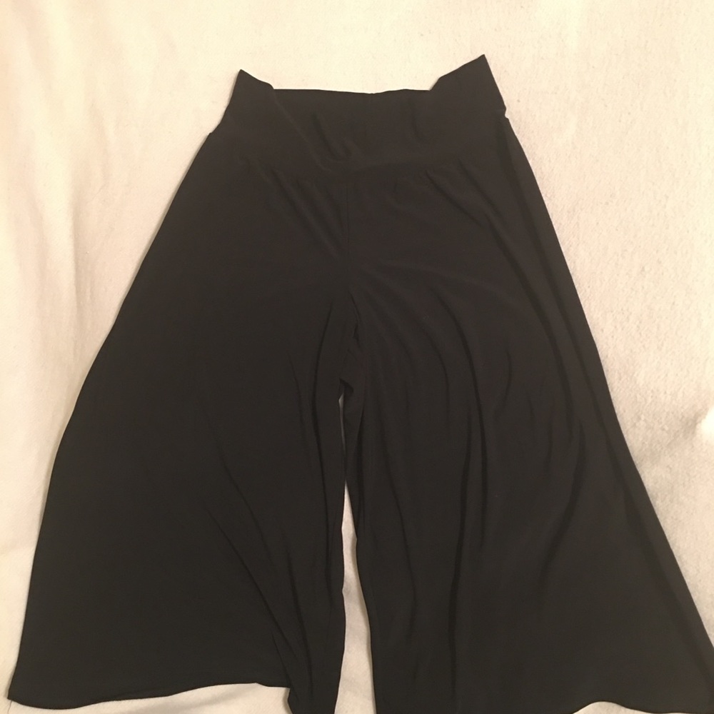 High-Rise Culottes, Black